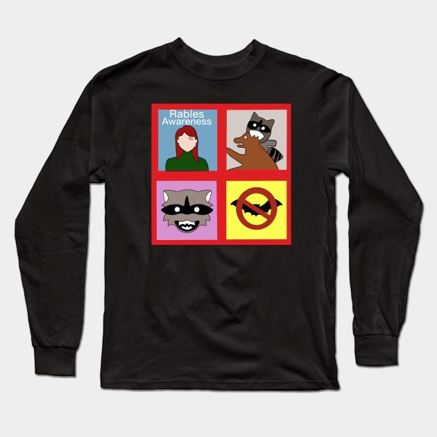 Rabies awareness Long Sleeve T-Shirt by tiffytiff